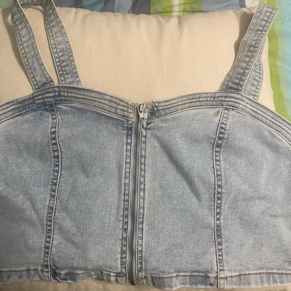Wild Fable Light Blue Denim Top